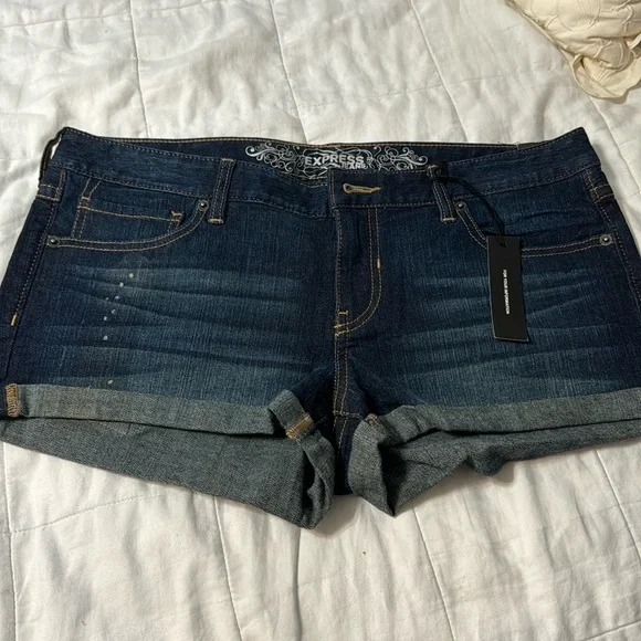 Express jeans  shorts new with tag size 10 - Picture 6 of 9